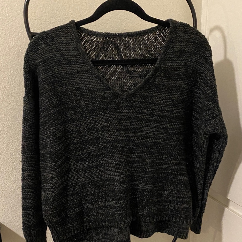 Target Women's Charcoal V-Neck Sweater